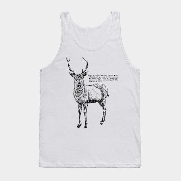 Deer Print Tank Top by rachelsfinelines